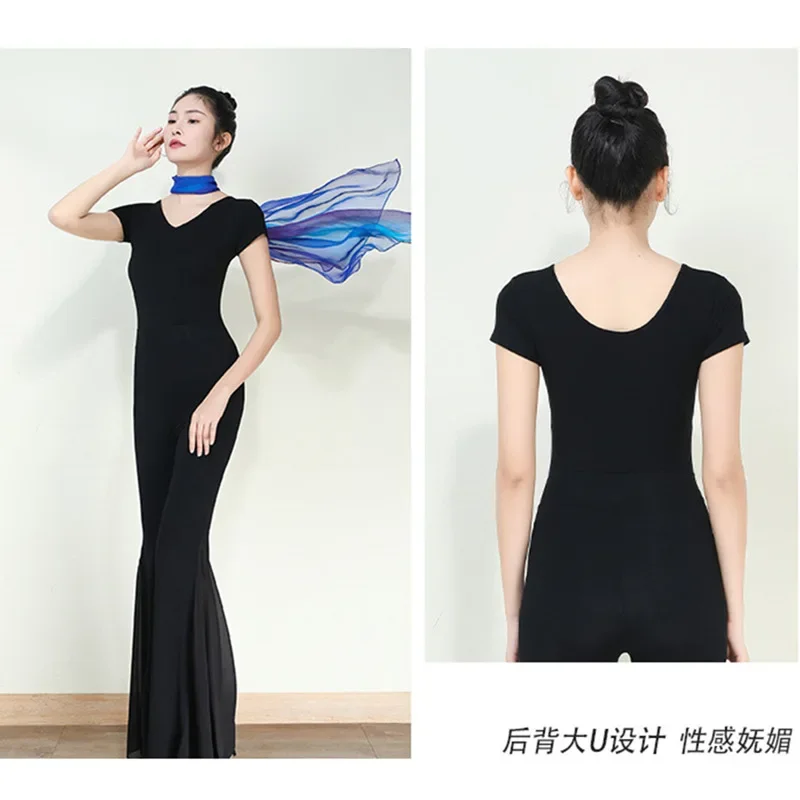 

Body etiquette training clothing, dance clothing, martial arts clothing, women's dance , ballet jumpsuit, gymnastics clo