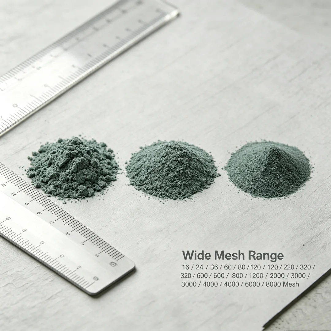 16~8000 Mesh SiC Powder Green Silicon Carbide Grit for Sandblasting Polishing Abrasive Tools Refractory Material