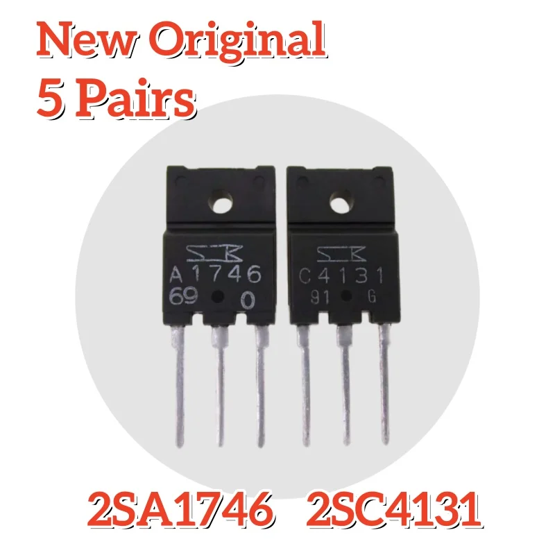 Brand New Original 2SA1746 2SC4131 A1746 C4131(5 Pairs)