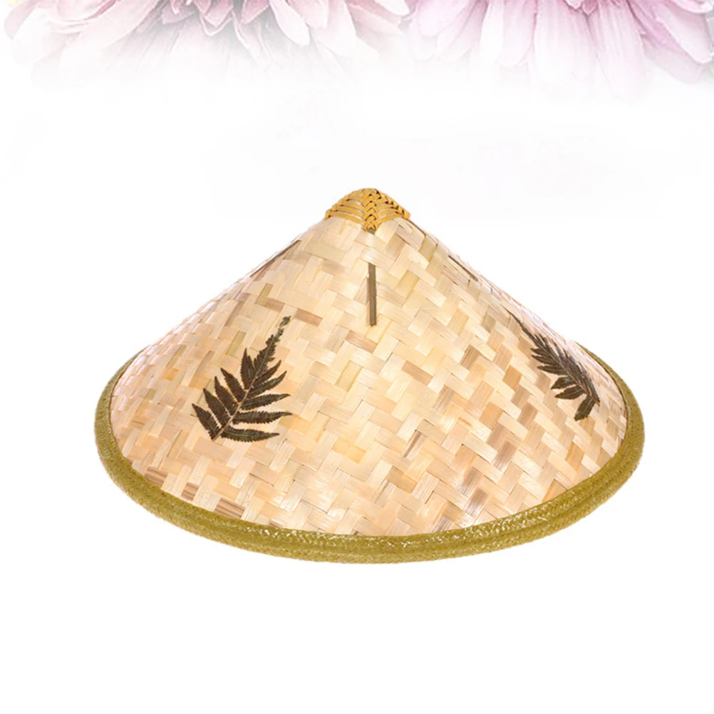 

Straw Painting Kids DIY Conical Rice Paddy Toddler Beach Headwear Men Women Gardening Conical Hat Decorations Asian