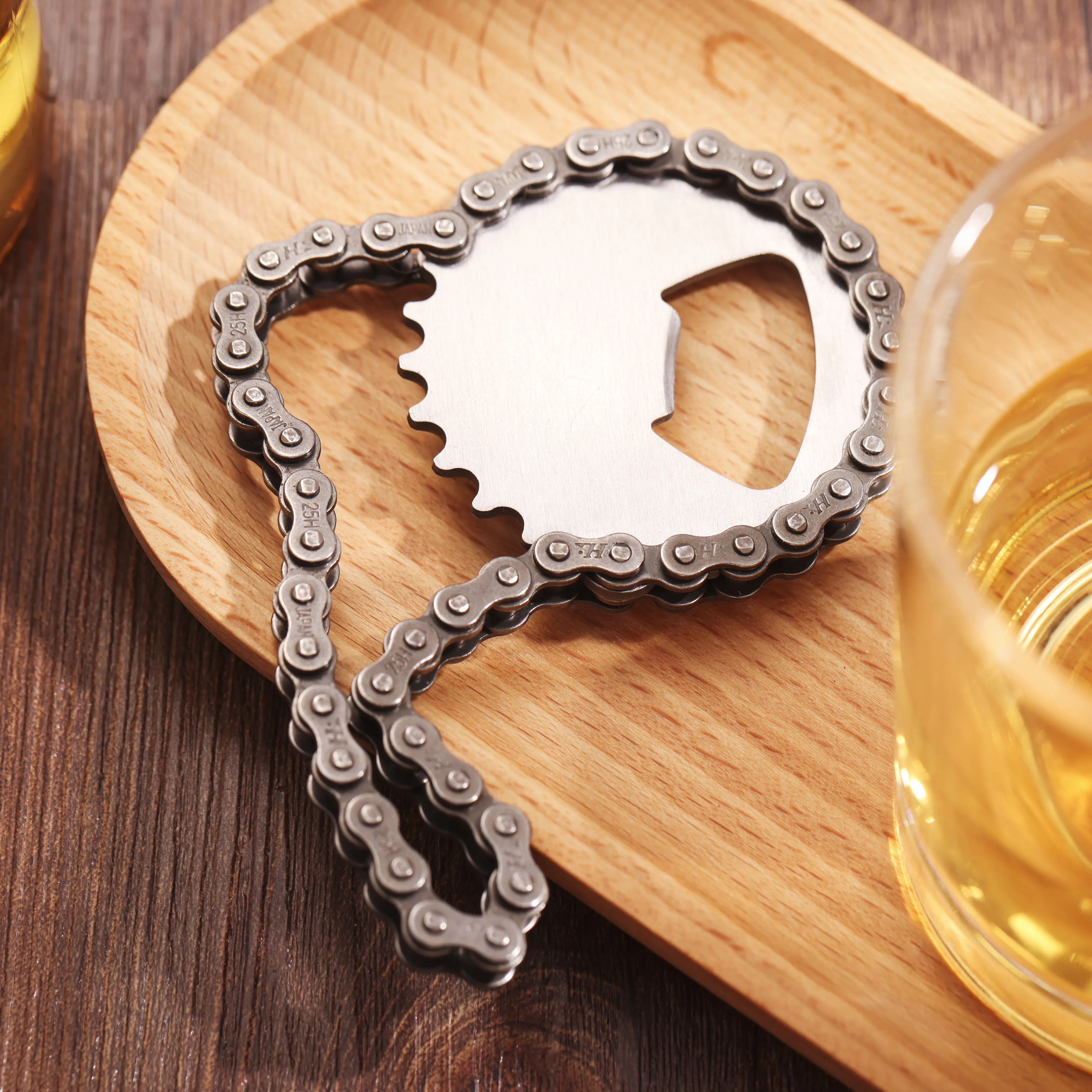 1pc Chain Gear Bottle Opener Creative Stainless Steel Picnic Drinks Beer Can Openers Party Kitchen Accessories 12.5*5.5cm