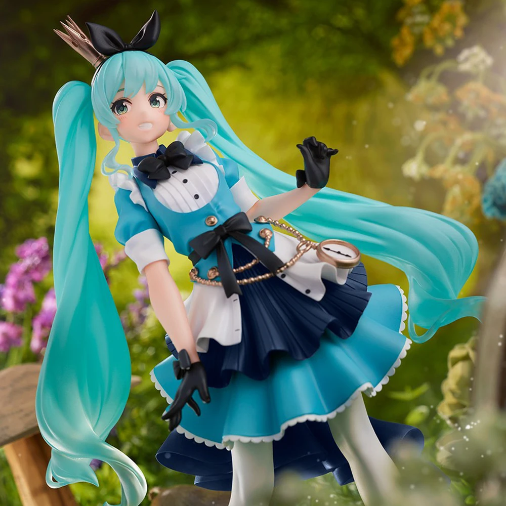 Original Taito Hatsune Miku Princess Amp Figure Alice Ver.prize Figure 21Cm Collection Model Toy Gift Genuine In Stock