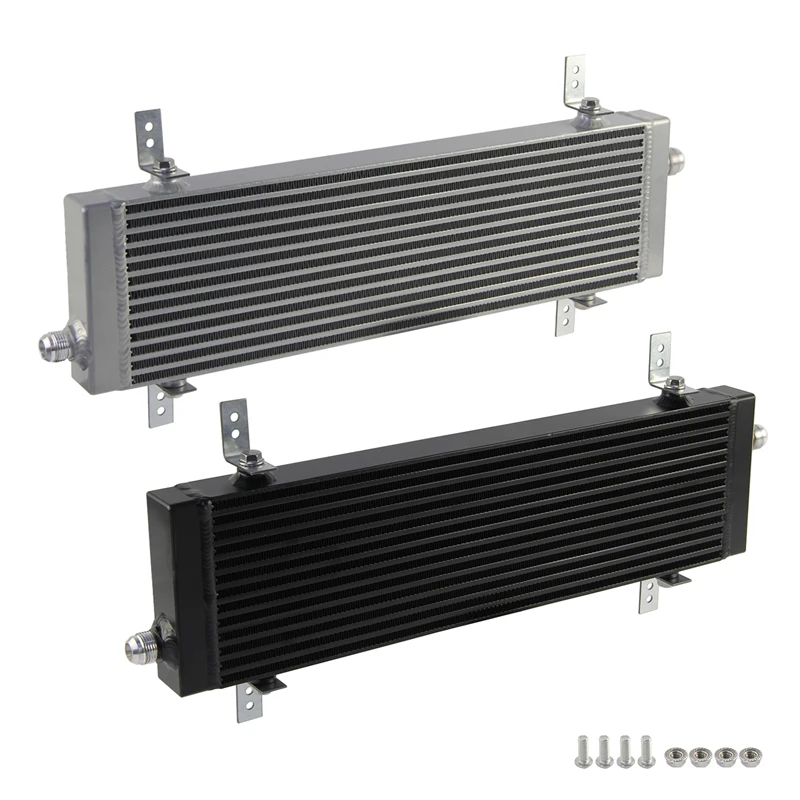 

Universal Large Bar and Plate Single Cross Flow Oil Cooler 18.5"x5.5"x1.58" Core