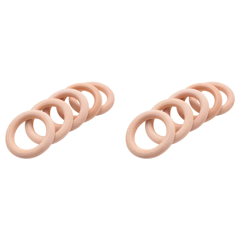 ETRT 10X حلقة خشبية لصياغة المجوهرات اليدوية مقاس 50 مم