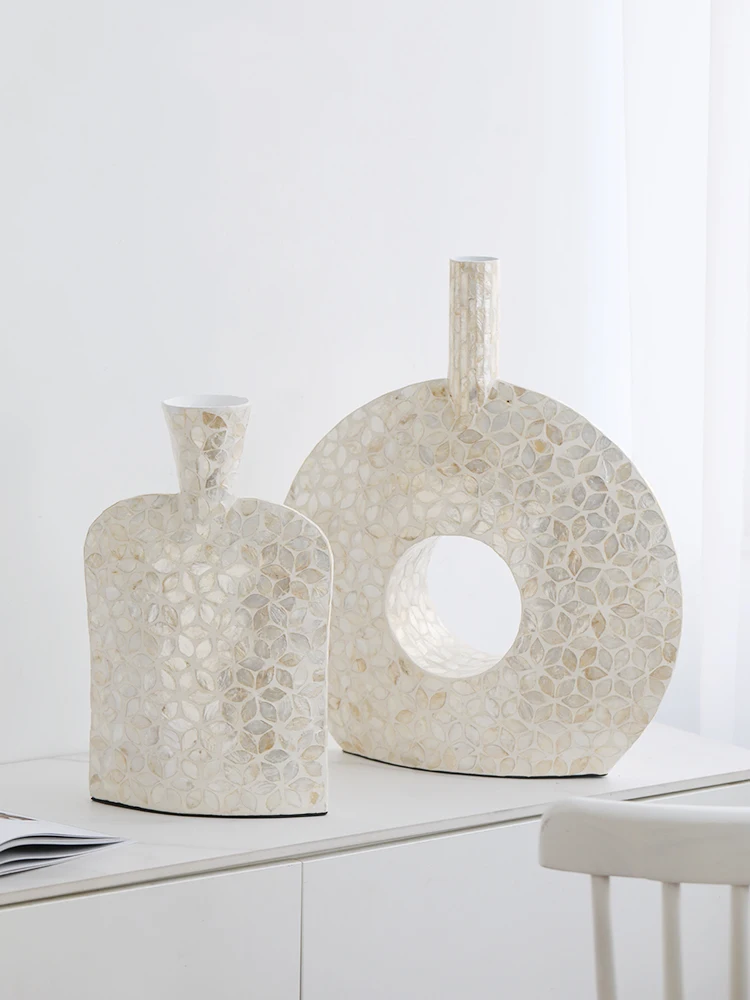 

Shell vase flower arrangement home decoration ornament countertop
