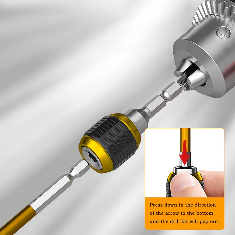 

Hexagonal Quick Release Self-locking Extension Rod Electric Drill Driver Screwdriver Extension Rod 55/60/70/100/120/150mm