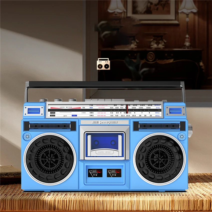 

Ретро-кассетный плеер с USB-накопителем и Bluetooth, многофункциональный кассетный плеер, ностальгический рекордер, 110–220 В, 50 Гц