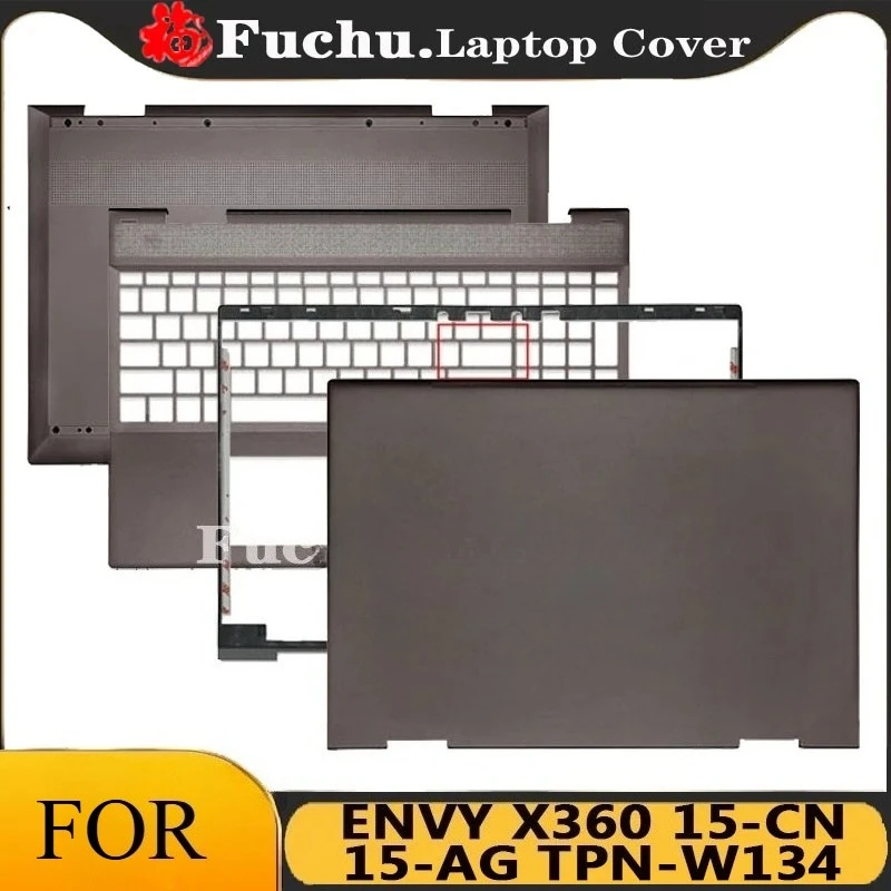 For HP ENVY X360 15-CN 15-AG TPN-W134 Laptop Replacement LCD Rear Cover/Screen Frame/Palm Pad/Bottom Cover