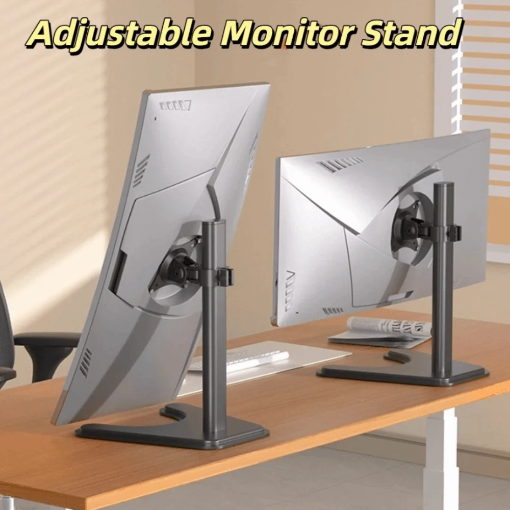 

Adjustable Desktop Monitor Holder Large Base Portable Computer Monitor Stand Increase Height 14-27 Inches