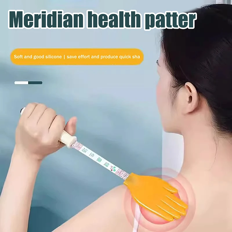 SU 1PC Silicone Massage Patting Board Handheld Body Relaxation Hammer for Meridian Patting Shoulder Back Leg Relief