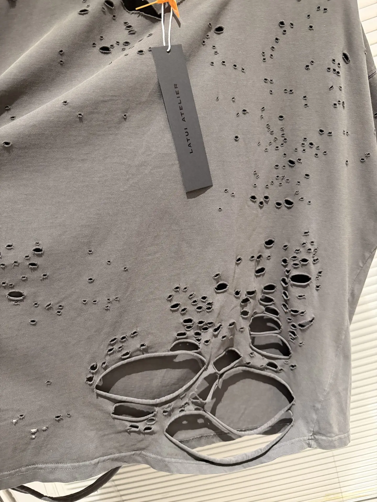 Destroy The Hole Nice Washed T Shirt Men Women Oversized T-shirts Heavy Fabric Unisex Vintage Top Tee