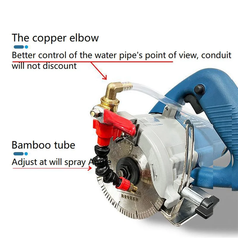 

ABMR-4X Dust Remover Water Sprayer System Nozzle Coolant Misting For Marble Brick Tile Cutting Machine Angle Grinder
