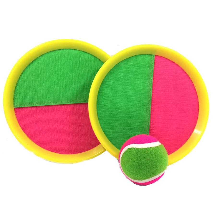 Sticky Rackets with Hard Ball Set Outdoor Toss and Catch Game for Family Backyard Camping Holiday Parties Fun Interactive JXB