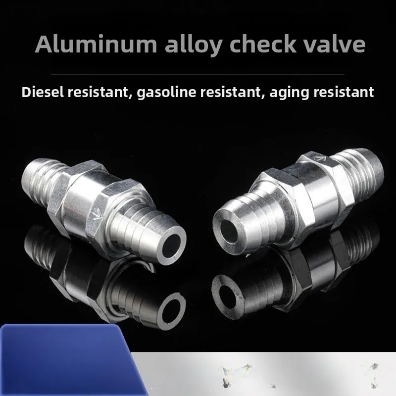 

Aluminum Alloy Hose Barb Check Valve, Gas One-Way Valve, Automotive Diesel Fuel Non-Return Valve