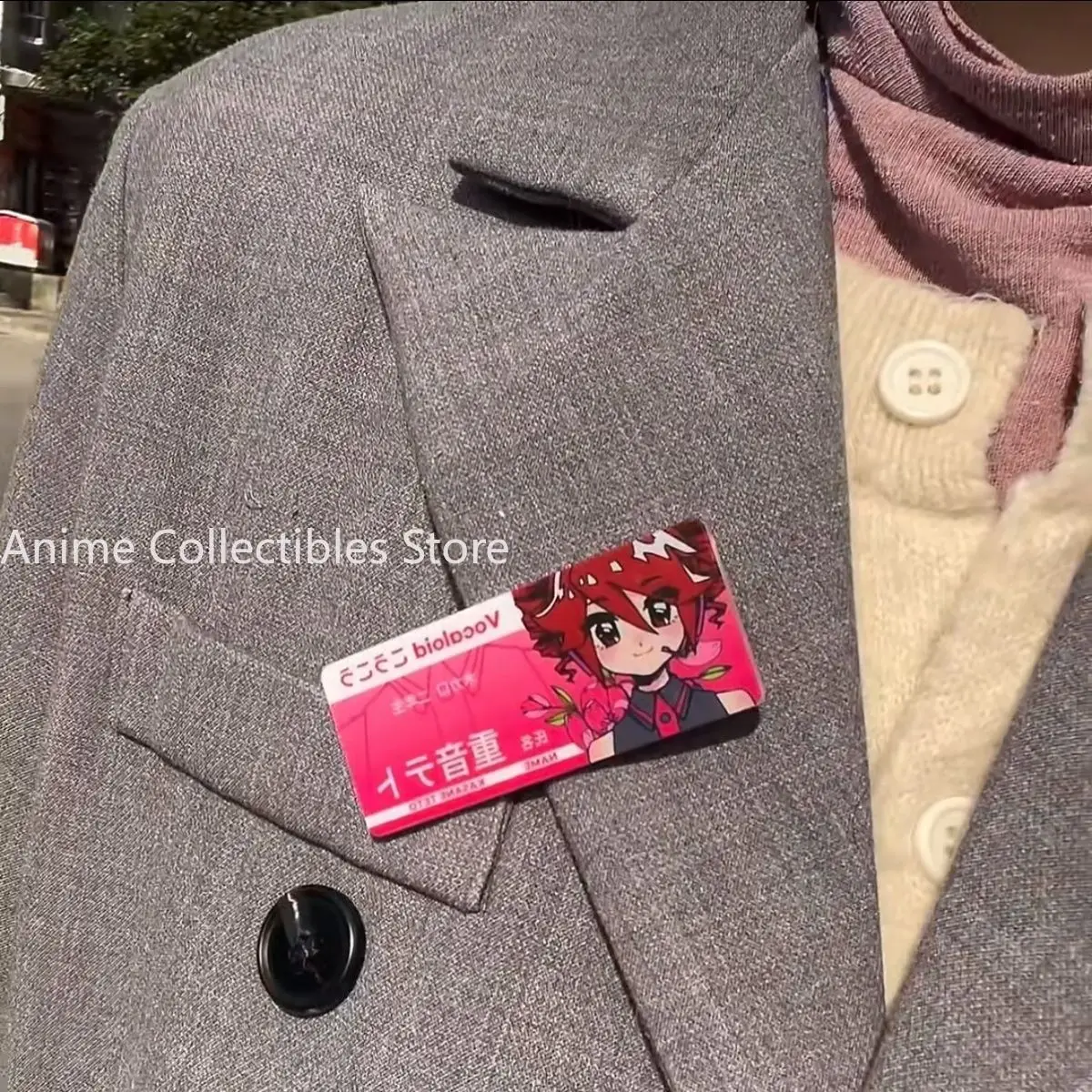 

Kasane Teto милая брошь в стиле аниме, значок с героями мультфильмов для косплея, рюкзак, одежда, ювелирные аксессуары