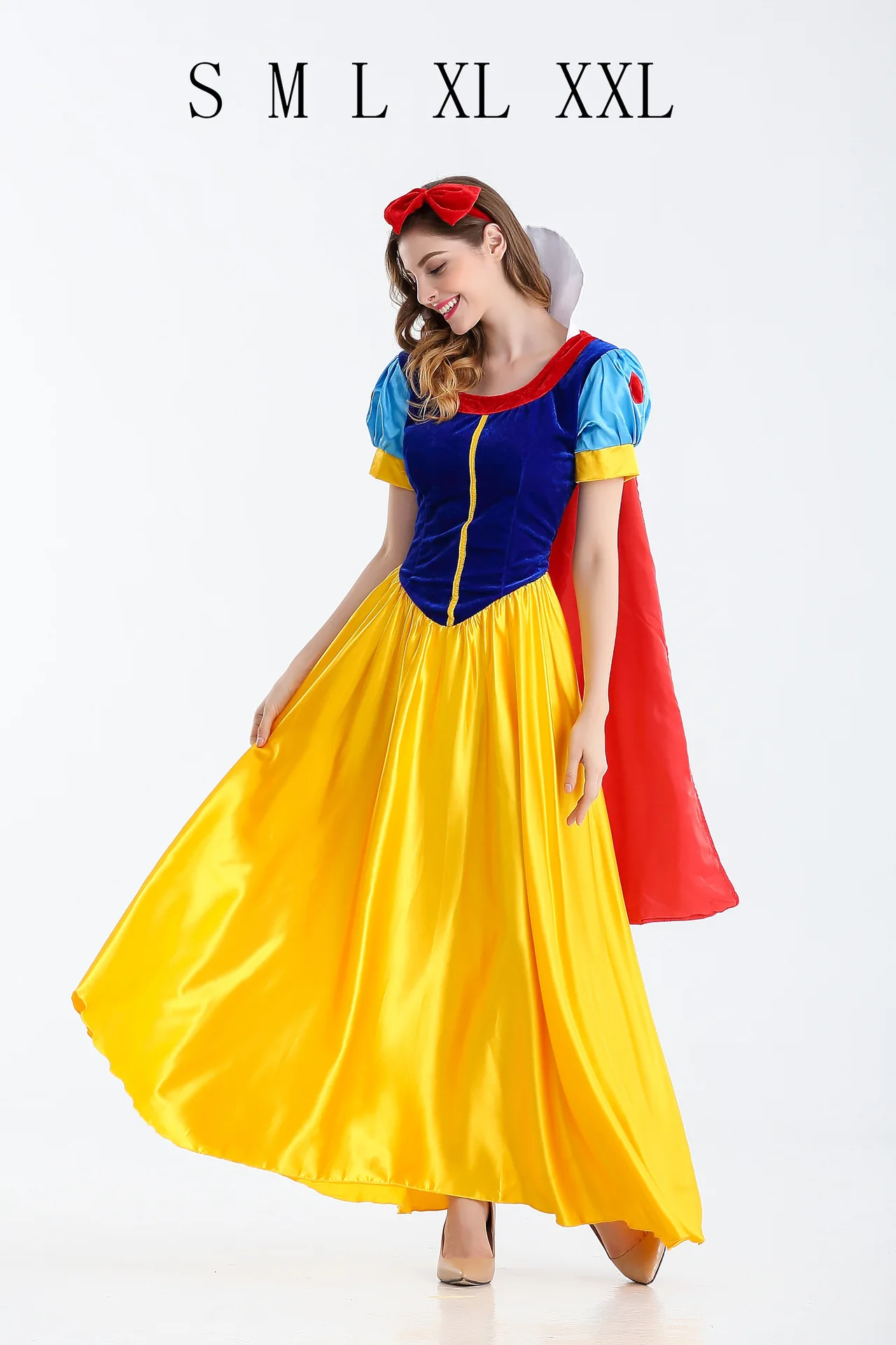 New Carnival Luxury Snow White Role Playing Costume Adult Cartoon Princess Birthday Party Costume Halloween Fancy Party Dress Ho