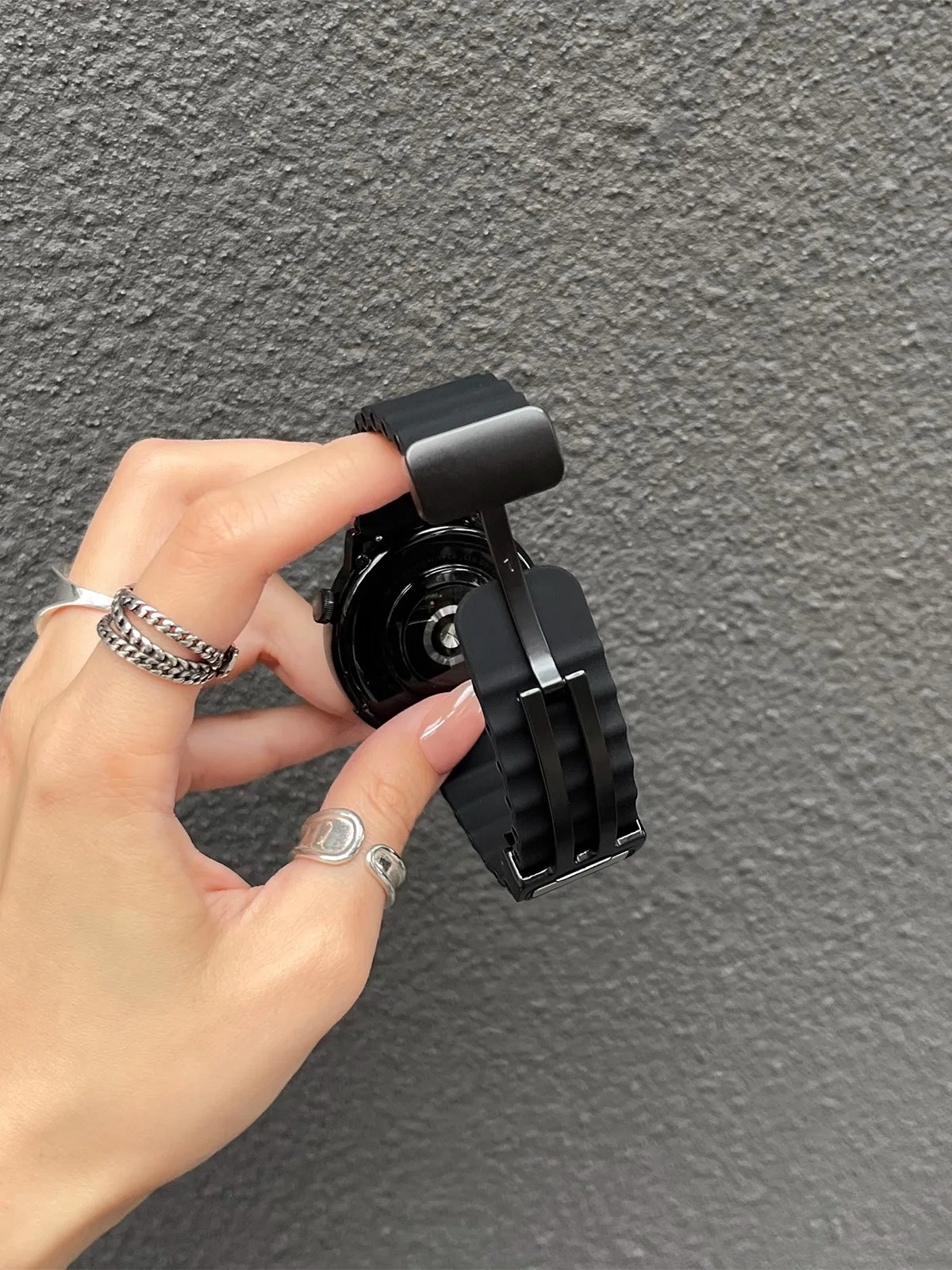 22 mm 20 mm Ozean-Silikonarmband für Samsung Galaxy Watch 7 6 5 4 40 mm/44 mm Magnetband für Galaxy Watch 6 Classic 43 mm 47 mm – Detail 11
