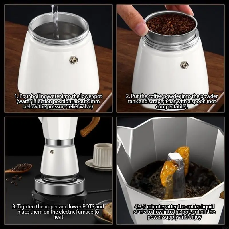 G8TC из нержавеющей стали из нержавеющей стали Mocha Container Coffee Potsts Итальянский стиль кофейный пивоварение для газа и