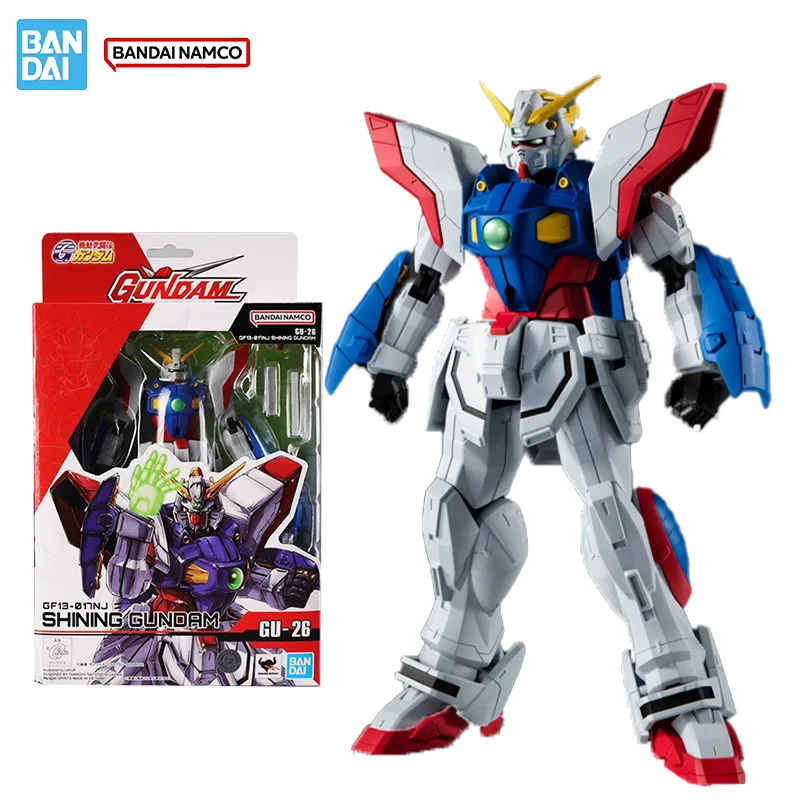 バンダイオリジナル本物のフィギュアガンダムモデルキットガンダムユニバース GF13-017NJ シャイニングガンダムコレクションモデルアクションフィギュアおもちゃ