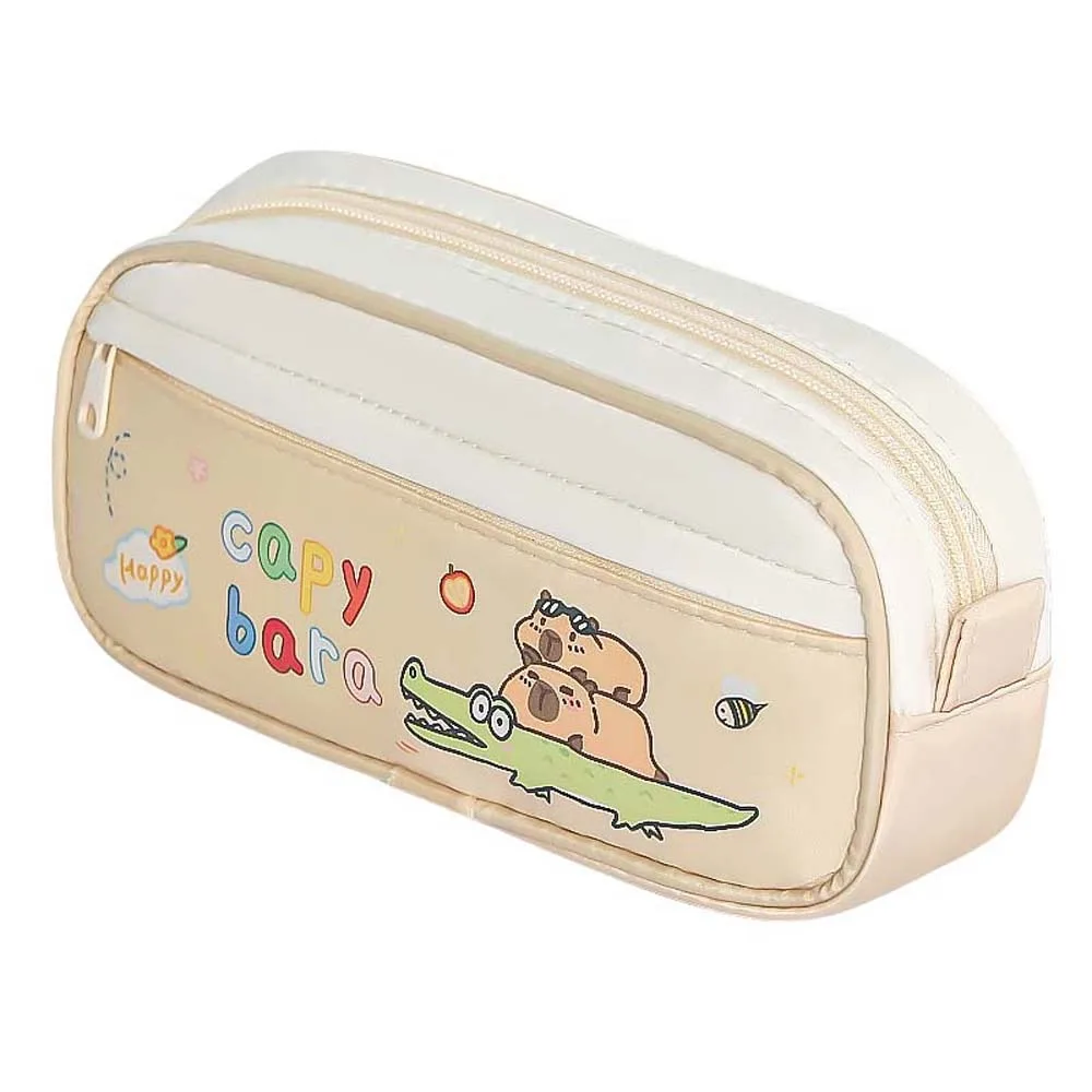 

Pencil Case Capybara Stationery Bag Large Capacity Cosmetics/Card/Pens Large Capybara Pen Bag Animals Capibala
