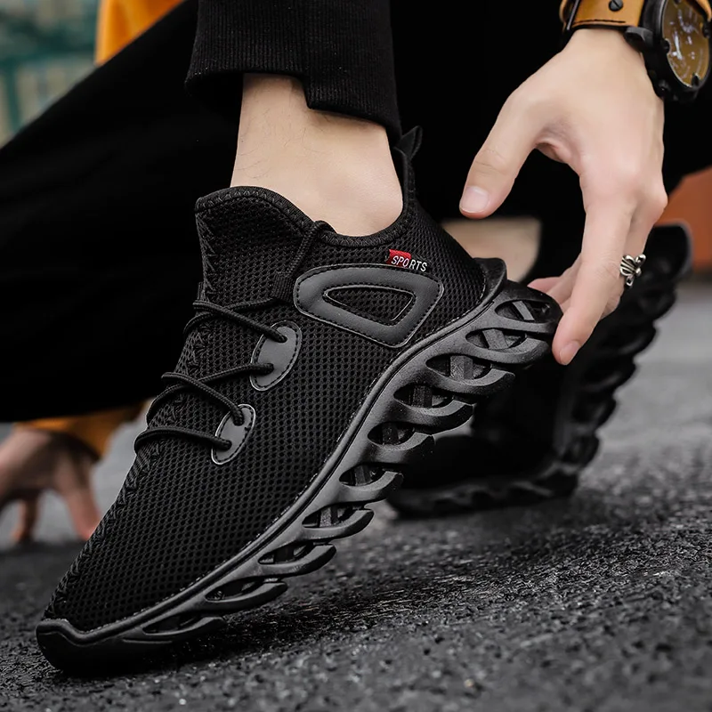 Hot Selling Men's Mesh Lace-up Casual Sneakers Fashion Brand for Men's Shoes Light Breathable Tennis Shoe Outdoor Sport Shoes