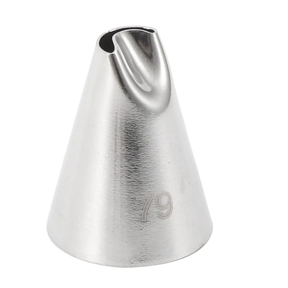 3pcs Food Grade Stainless Steel Cake Decorating Nozzles Chrysanthemum Smooth Surface Piping Tips Frosting Tips Seamless Design