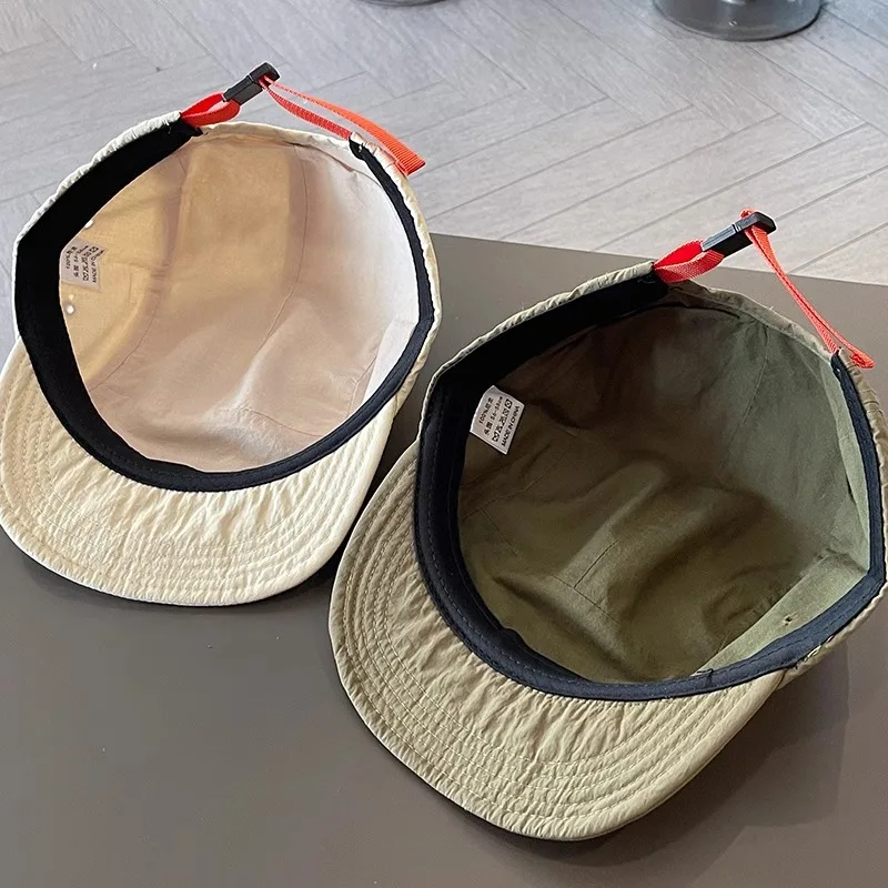 Japanese Quick-Drying Breathable Short brim Baseball Cap Men's and Women's Tooling Versatile Soft Top Hip-Hop Cap Trendy Hat