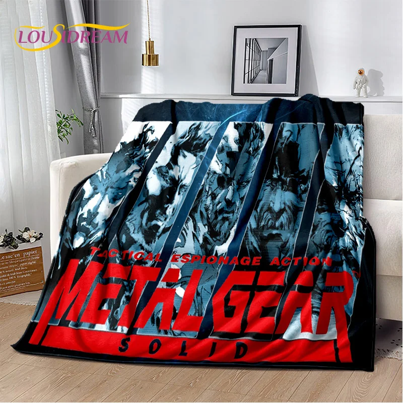 

3D Game Metal Gear Solid Cartoon HD Gamer Blanket,Soft Throw Blanket for Home Bedroom Bed Sofa Picnic Travel Cover Blanket Kids