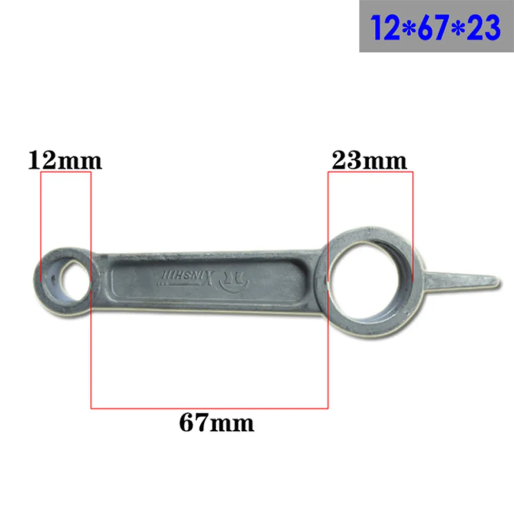 Reliable Replacement Connecting Rod for Air Compressor, Silver Tone Aluminum Alloy, Ensures Consistent Performance