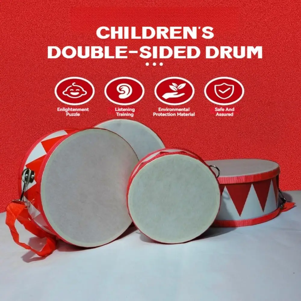 

Double Sided Instrument Hand Drum Toys Montessori Learning Musical Instrument Toys Multifunctional 6 Inch 8 Inch Wood Drum Toys