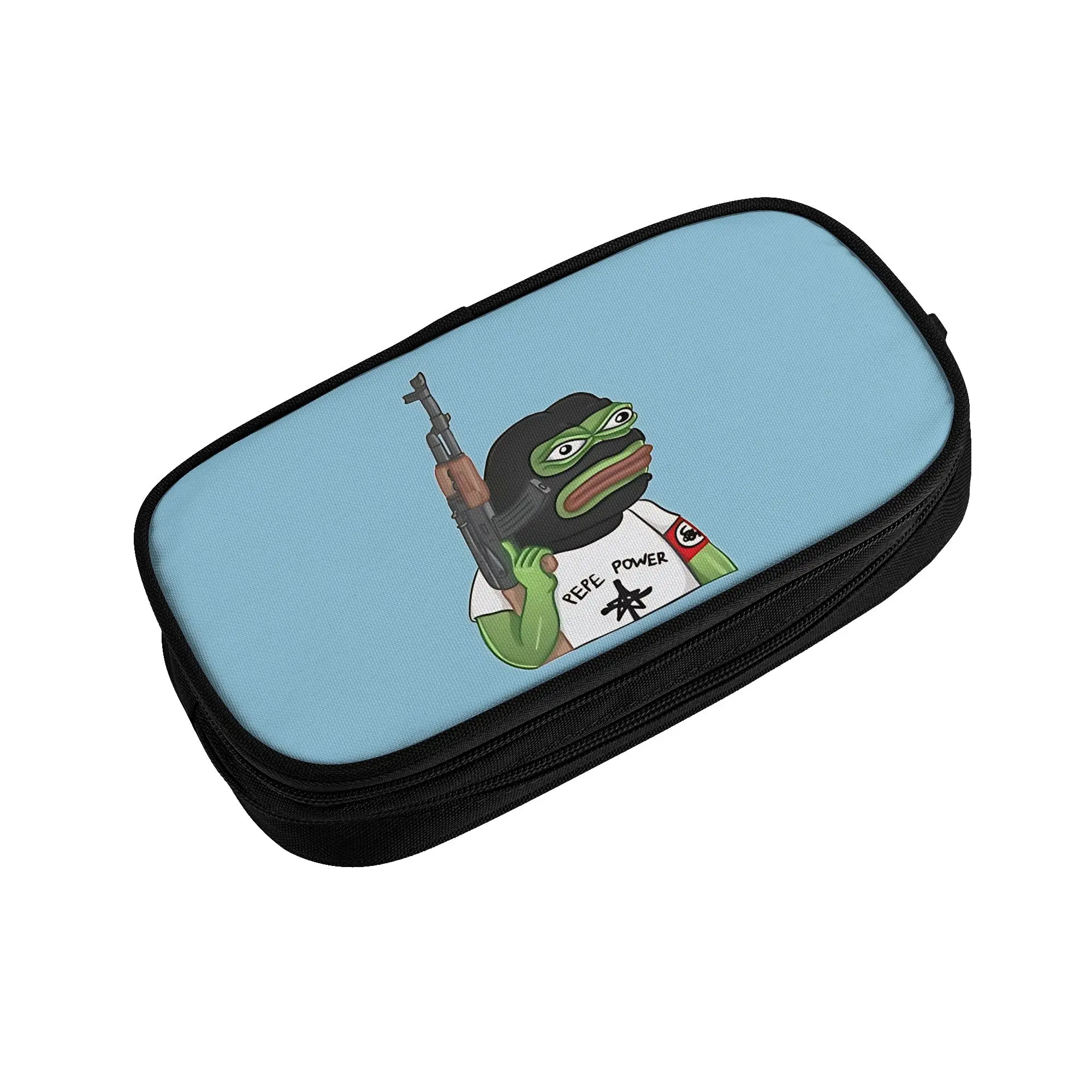 1 piece Lightweight Power Pencil Case Boys Pen Bag Pepe the Frog Office Stationery Bag