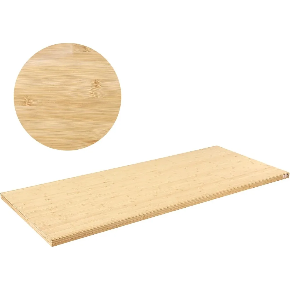 

Bamboo Table Top, 70.9" x 29" x 1.5", 330 lbs Load Capacity, Universal Solid One-Piece Bamboo Desktop for Height Adjustable