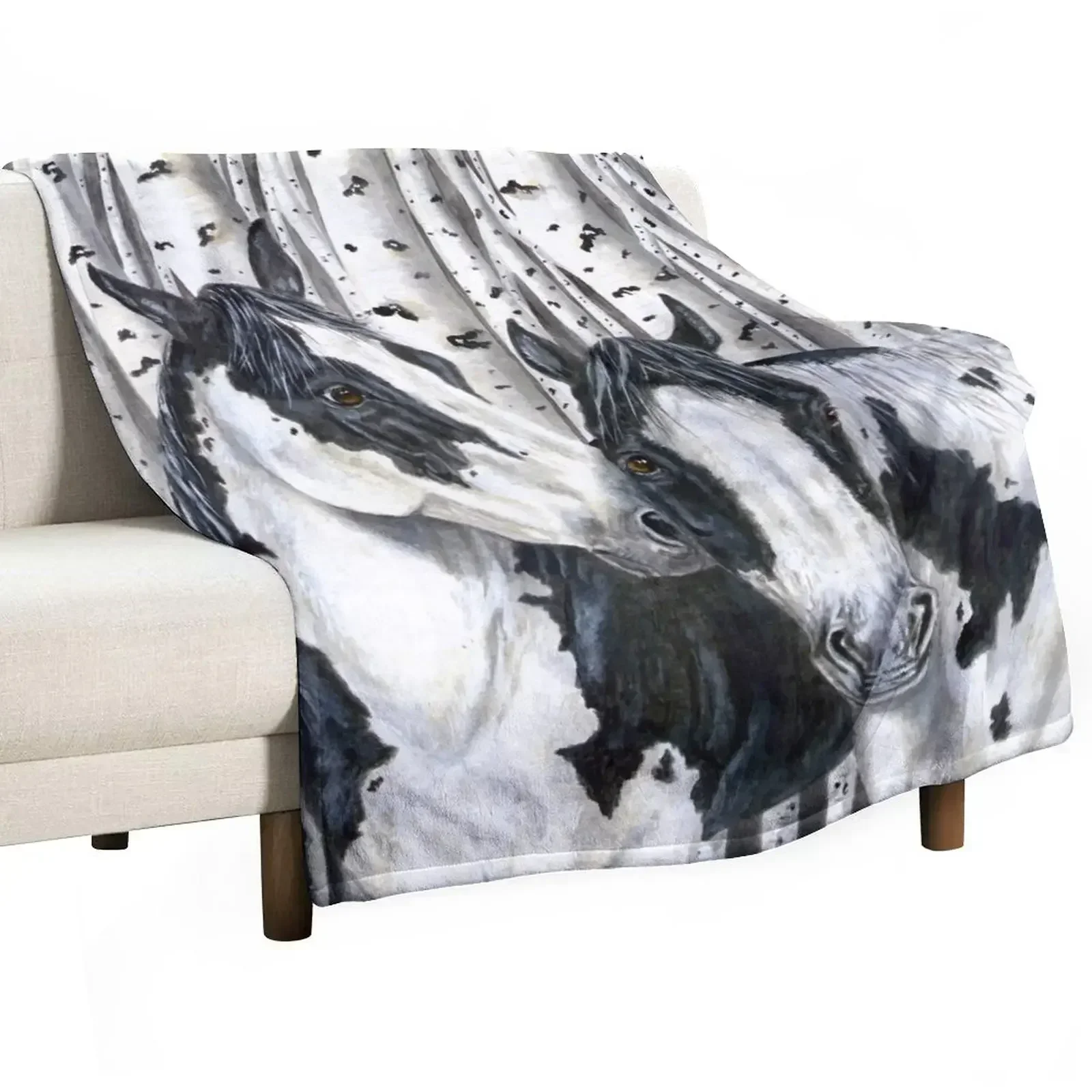 Whispering Birch Throw Blanket Large heavy to sleep Furrys Blankets