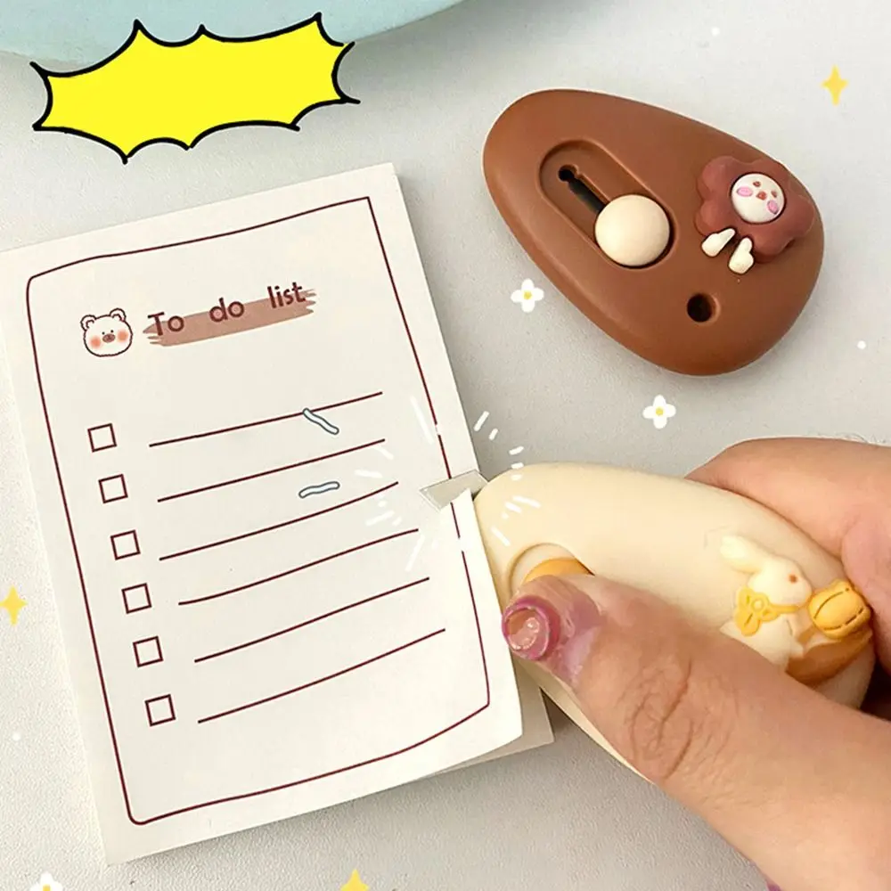 Mini Paper Cutting Cutter Box Opening Blade Retractable Cartoon Cutter Letter Opener Portable Carton Opener High-quality Durable