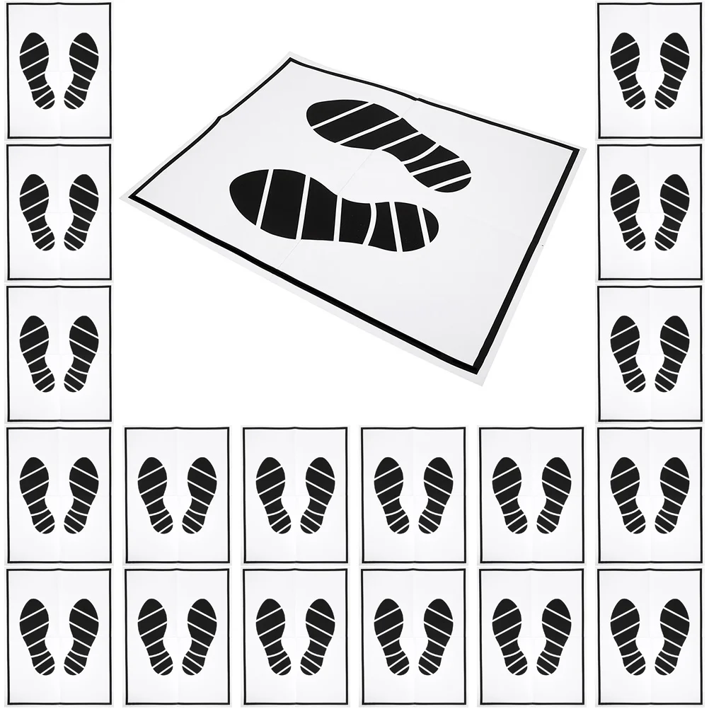 

Disposable Car Floor Mat Paper (black and White) 60pcs Mats Vehicle Foot Pads Little Finger Back