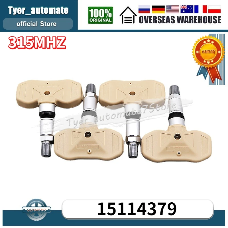 

15114379 TPMS 315MHz Tire Pressure Monitoring Sensor For Cadillac Escalade Chevrolet Avalanche Suburban Tahoe GMC Sierra Yukon