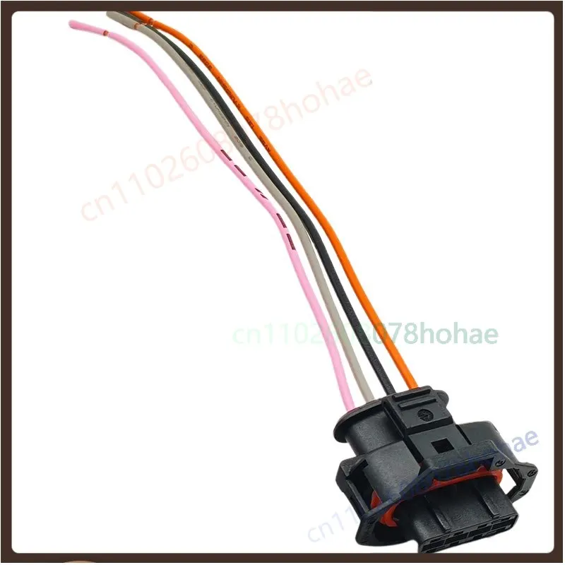 4‑Pin Flat Pigtail Harness Connector For Bosch Intake Oil‑pressure NOX Nitrogen‑Oxygen Sensor Truck Repair Spare Part