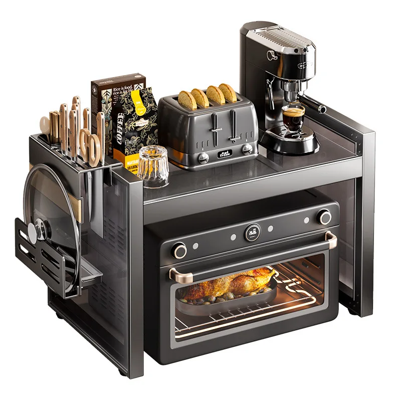 

Multifunctional bracket Multi-layer household oven Countertop Rice cooker Storage shelf