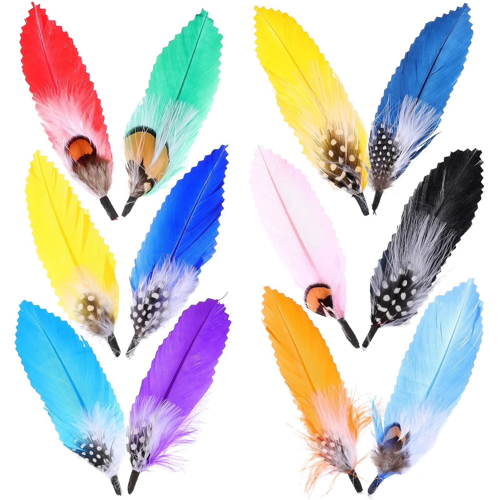 

12Pcs Craft Plumes Lightweight Decoration DIY Plume Materials for Hats Earrings Wedding Centerpieces Craft Plumes Decoration