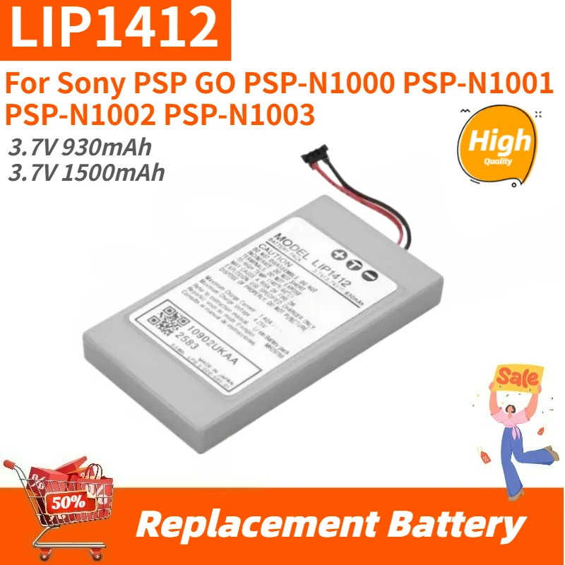 

High Quality Battery LIP1412 3.7V 1500mAh for Sony PSP GO PSP-N1002 PSP-N1003 PSP-N1000 PSP-N1001 Brand New Replacement Battery