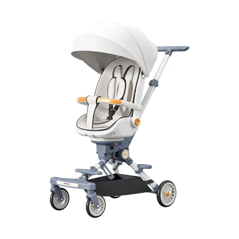 

The baby-walking artifact trolley can be used to lie down and fold the two-way high view baby with one button