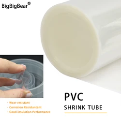 1~20m PVC Heat Shrink Tube Lithium Case Wrap Clear Width 7~155mm Cable Sleeve 18650 Lipo Battery Pack Protection Insulated Film