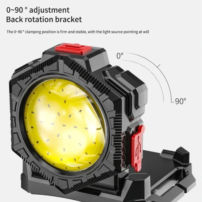 Portable Headlamp Multifunctional COB Headlight USB Rechargeable Wrist Light Flashlight Outdoor Night Running Waistpack Lamp