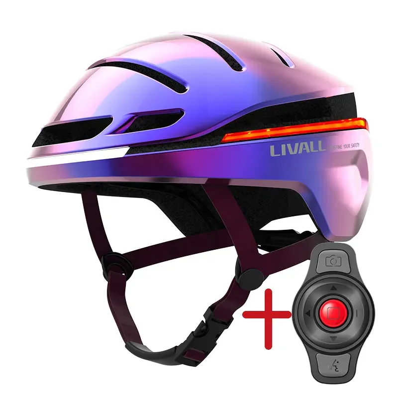 2022 popular fall detection EVO21 smart helmet bike smart urban helmet with led light