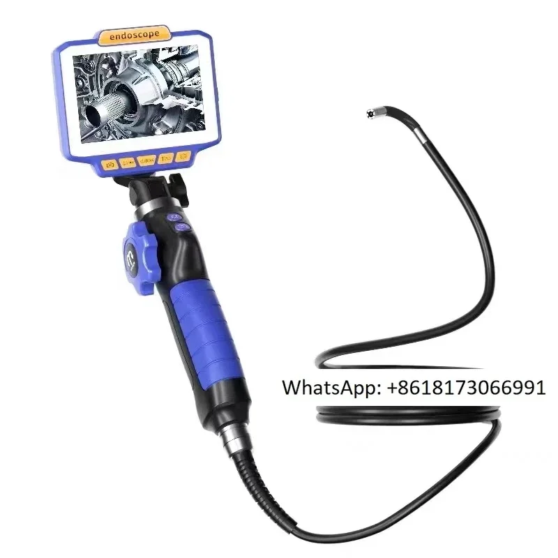 Car specific endoscope with screen for auto repair, steering endoscope for observing cylinder piston, carbon steel wall valve