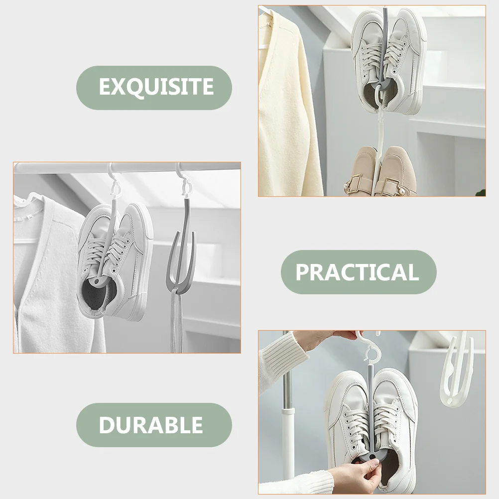 

10pcs Shoe Premium Shoes Storage Hanger Space Saving Drying Organizer Hanging Shoe Rack For Home Closet Space Saver Drying Rack