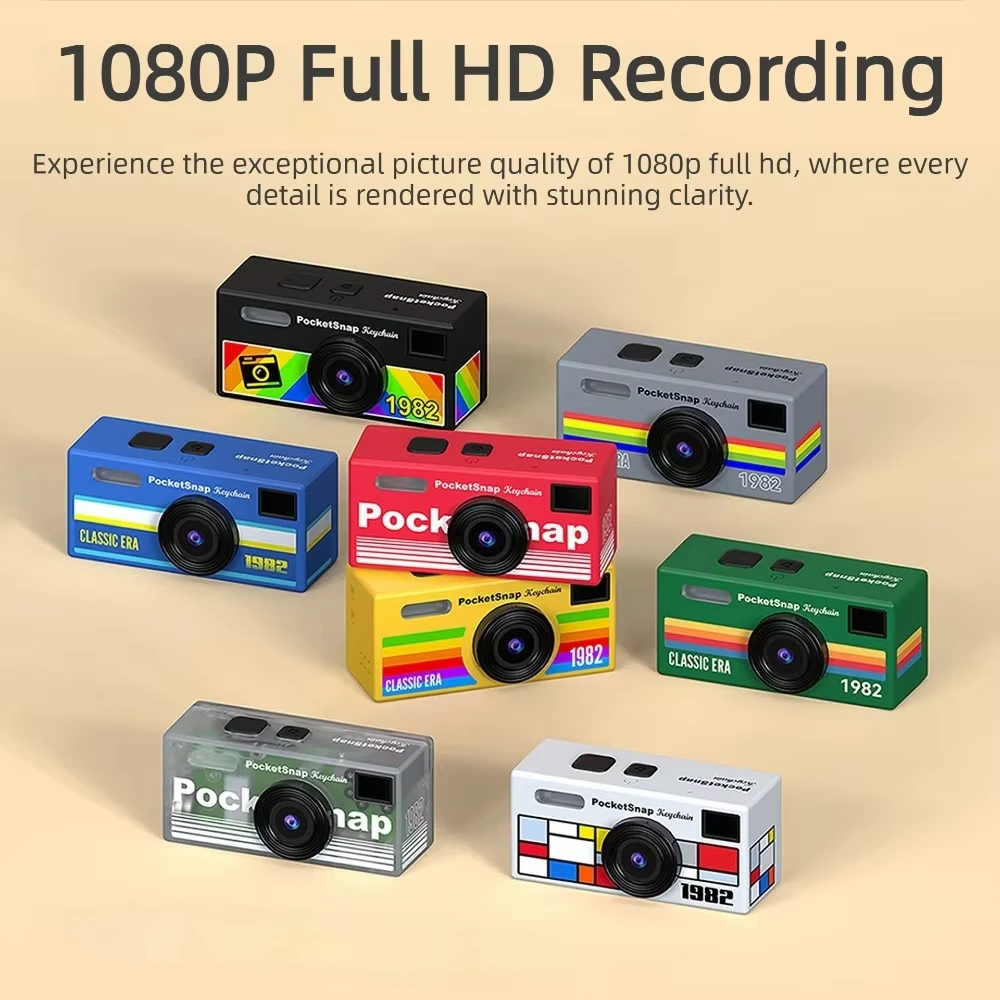 

Vintage Mini Digital Camera HD 1080P Photo Video Recording Portable Pocket Camera for Students Anti-Fall Retro Camera with Flash