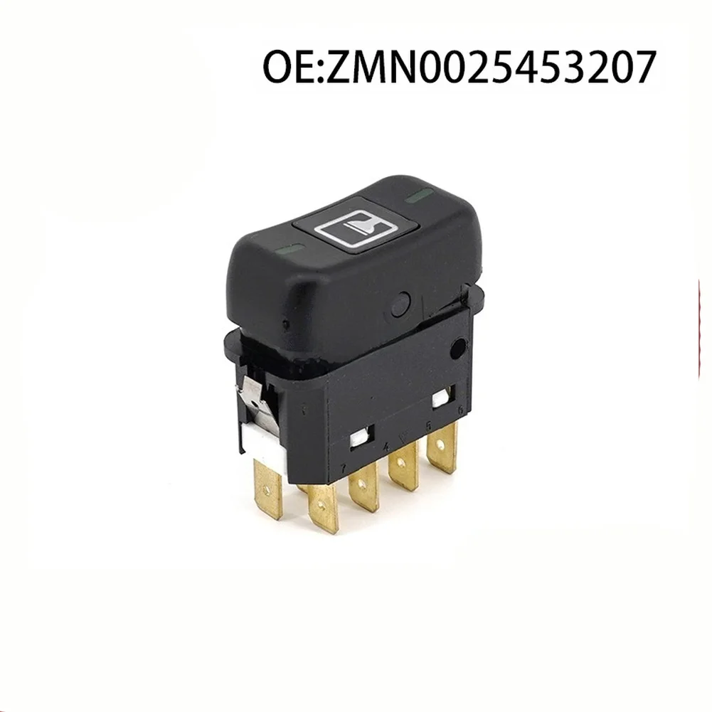 메르세데스 전동 윈도우 레귤레이터 스위치 12V ABS ZMN0025453207용 파워 윈도우 스위치 녹색 불빛 자동차 스위치