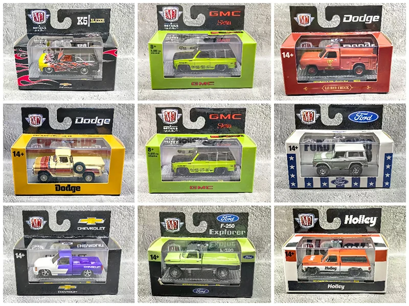 OFERTA1 M2 Machines 1:64 Jeep Ford Econol GMC Willys Cou Datsun Pick modelo de coche de aleación fundida a presión Juguetes y regalos para niños