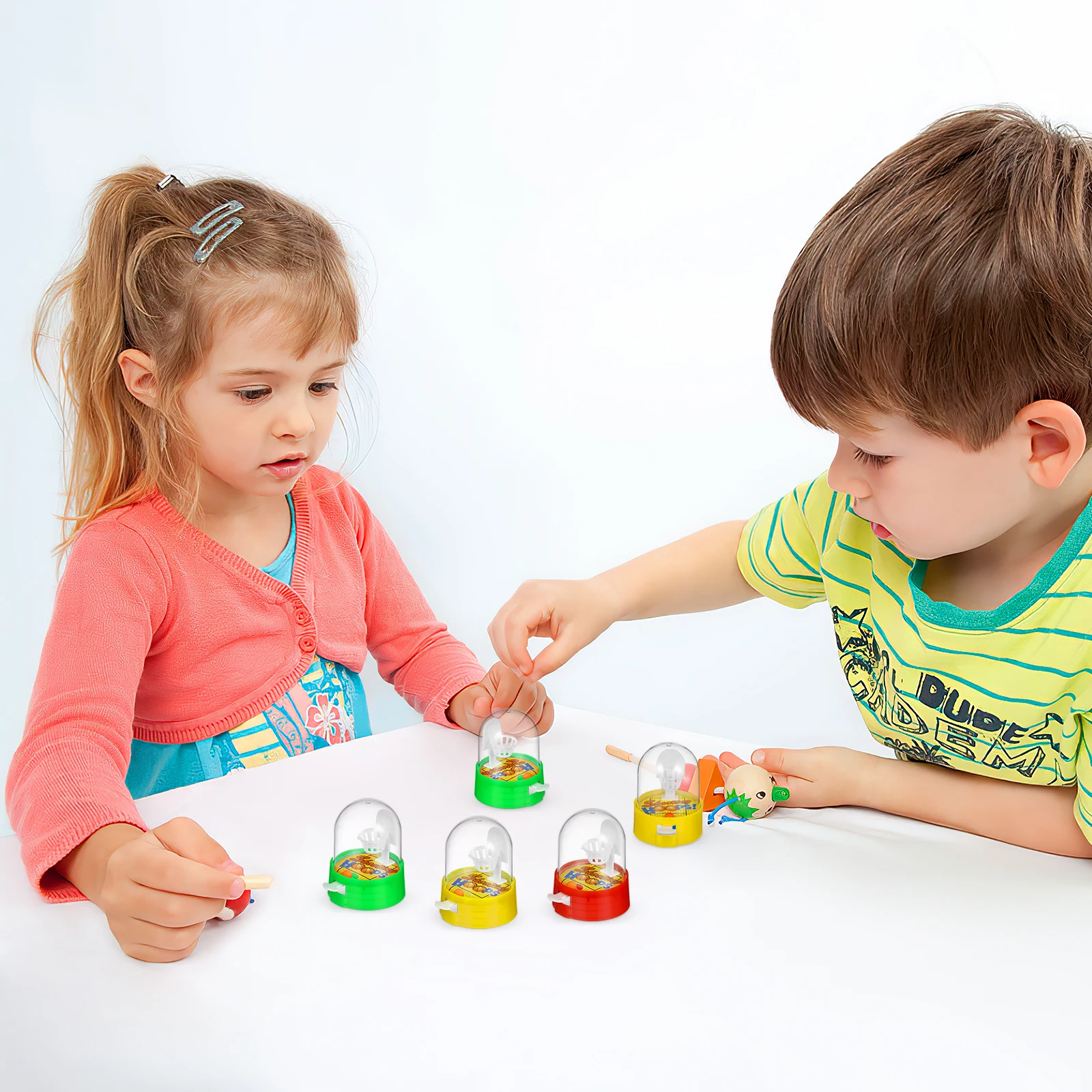 

20pcs Mini Fingertip Basketball Machine Plastic Kids Toy Puzzle Game Desktop Fun Child Basketball Shooting Plaything Toy